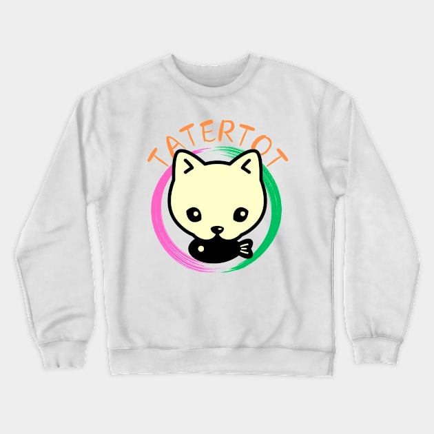 Tater tot Crewneck Sweatshirt by vezna art